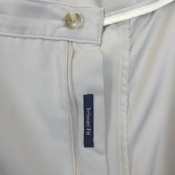 Roundtree & Yorke Chino Shorts Men 50 Big Relax Fit Khaki Beige Causal Preppy - Picture 6 of 8